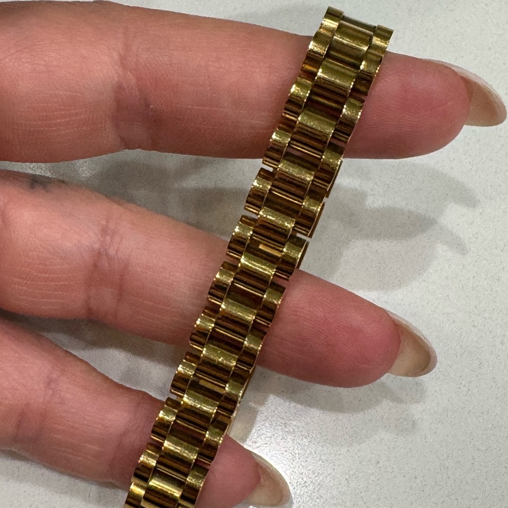 Gold Stainless Steel Bracelet - Picture 6 of 6